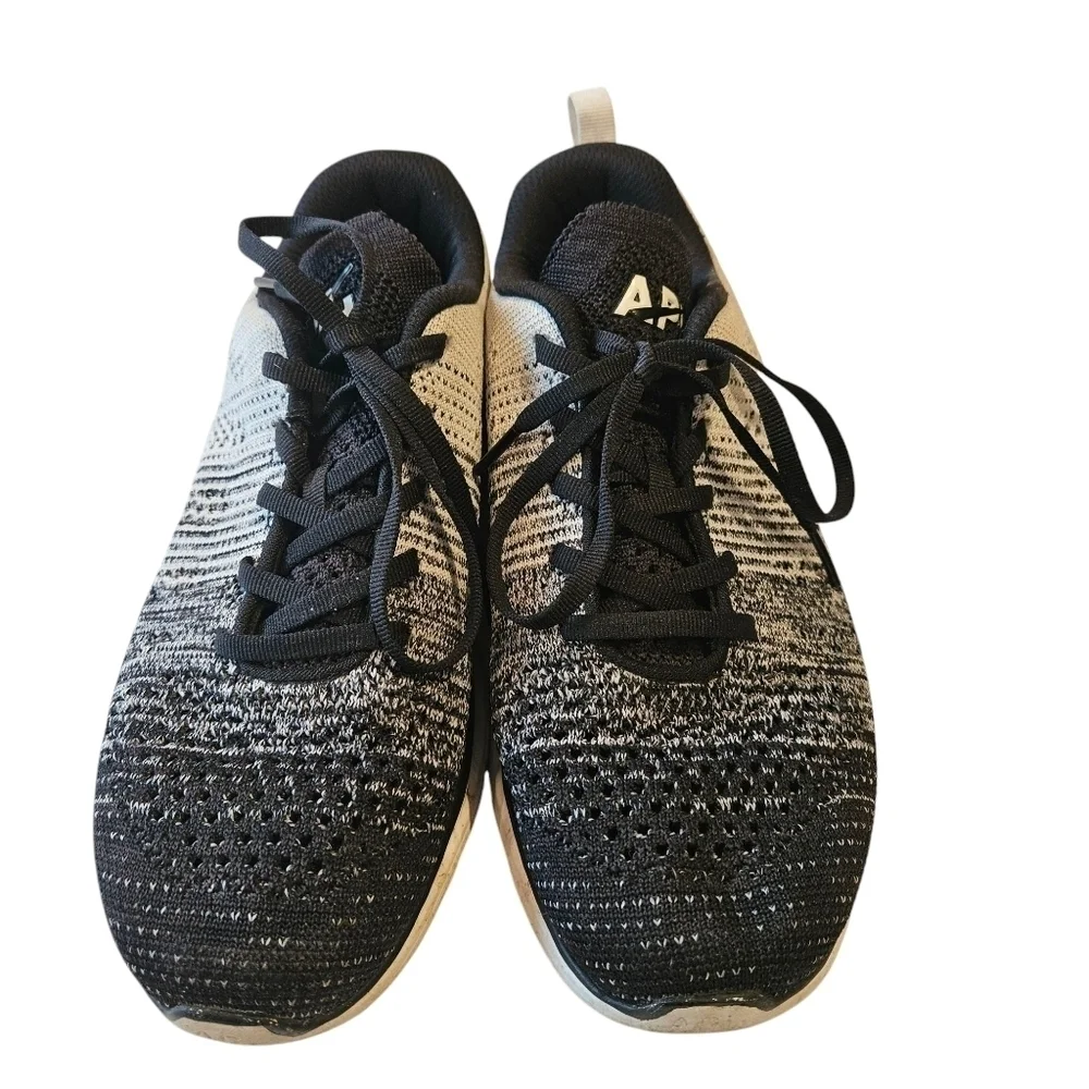 APL Melange Black & White Techloom Pro Sneakers